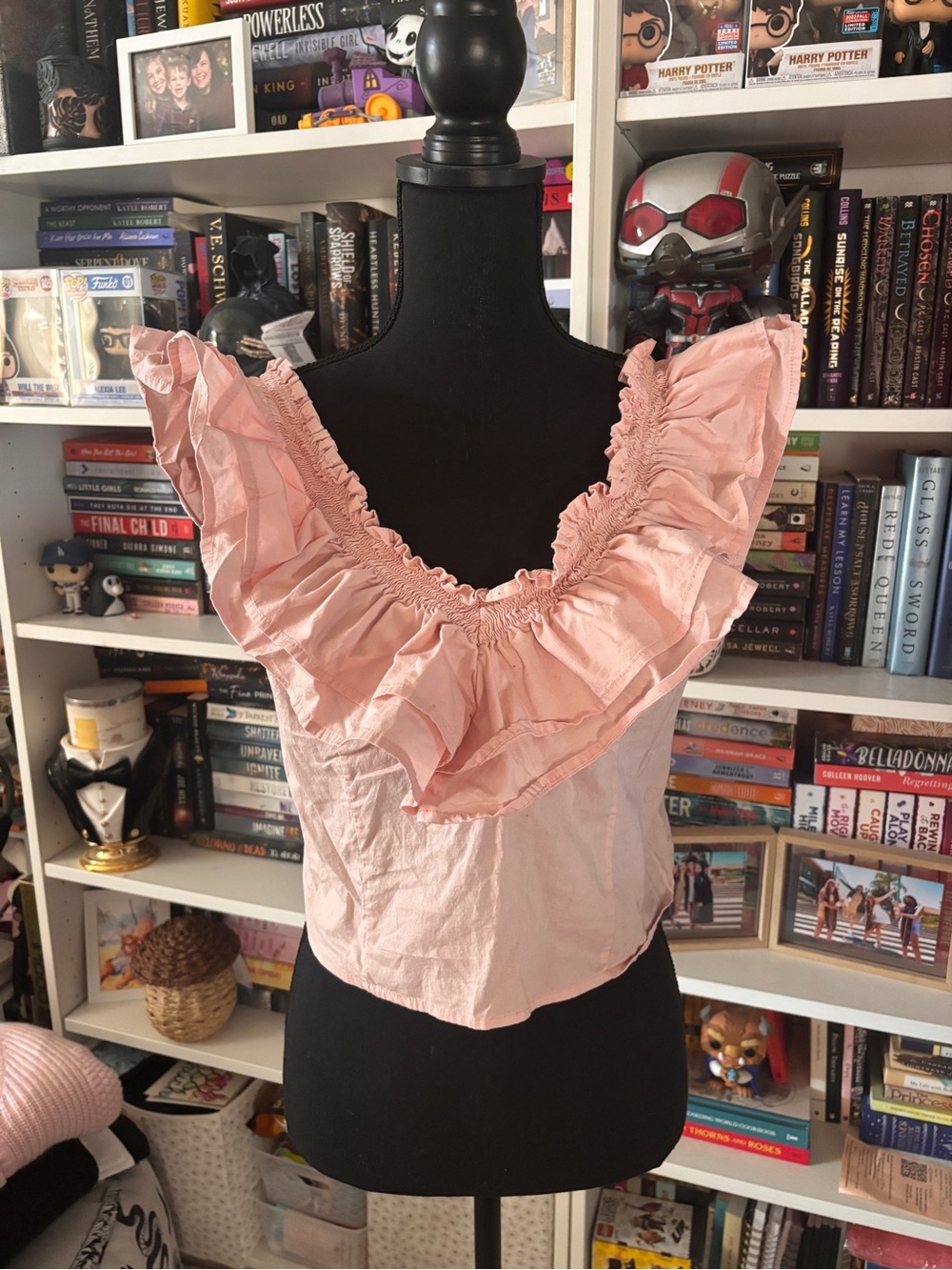wild fable Blush Pink Ruffled Crop Top